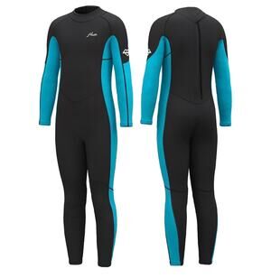 Hevto Kids Wetsuit 3/2mm Neoprene Back Zip for Boys Girls size 6. BB8